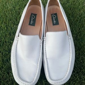 Women’s size 9.5 White Leather Clarks